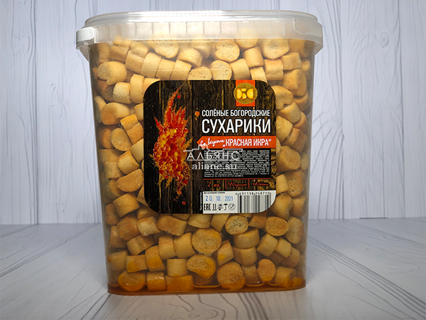 Сухарики с красной икрой в Петропавловске-Камчатском