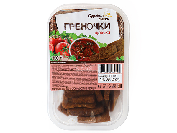 Сурские гренки с Аджикой (100 гр) в Петропавловске-Камчатском