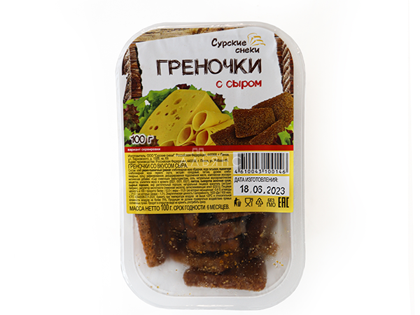 Сурские гренки со вкусом Сыра (100 гр) в Петропавловске-Камчатском