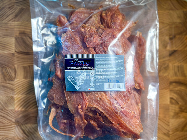 Мясо (АЛЬЯНС) вяленое курица 500гр "С халапеньо" в Петропавловске-Камчатском