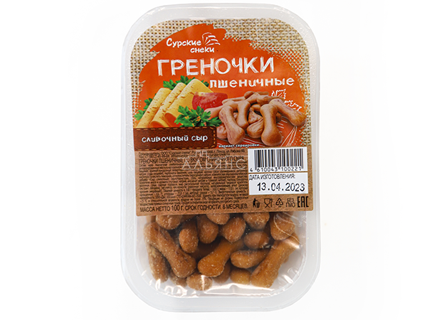 Сурские (ПШЕНИЧНЫЕ) Сливочный сыр (100 гр) в Петропавловске-Камчатском
