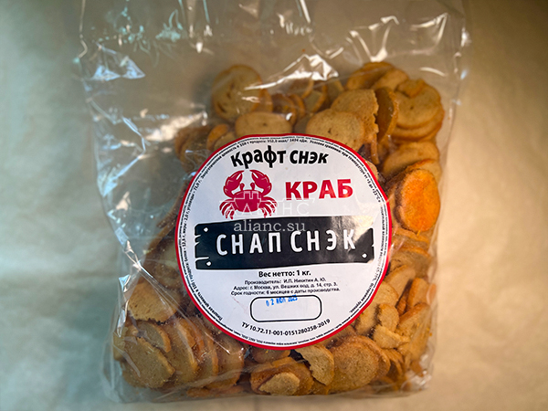 Снапсы ПШЕНИЧНЫЕ "Краб" в Петропавловске-Камчатском