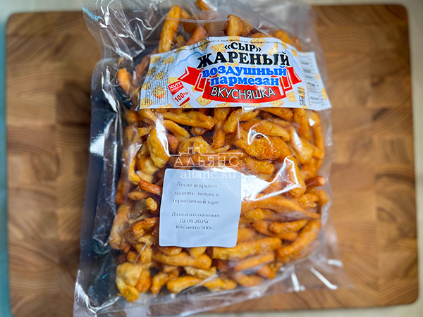 Жареный сыр "ВКУСНЯШКА" со вкусом пармезан (500 гр) в Петропавловске-Камчатском