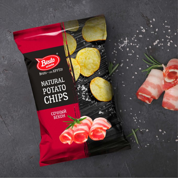 Картофель «Бруто» со вкусом бекона 130 гр. в Петропавловске-Камчатском