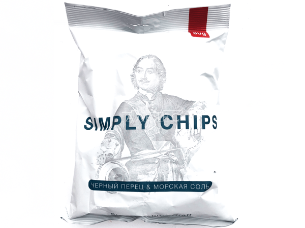 Картофельные чипсы "Simple chips" Морская соль и черный перец 80 гр. в Петропавловске-Камчатском
